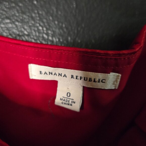 Y2K Banana Republic Women's Babydoll Empire Waist Strapless Silk Dress Womens Si - Picture 5 of 15